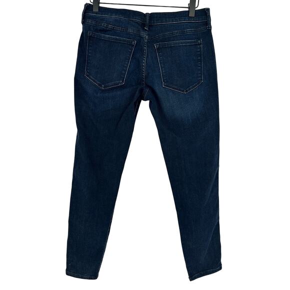 Banana Republic Blue Skinny Jeans Mid Rise Dark Blue Wash Stretch Casual 28 - Picture 2 of 11